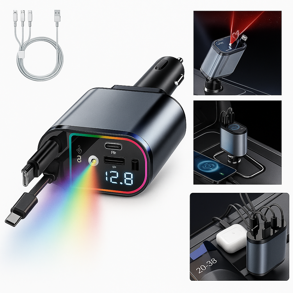 CARGADOR PRO CON LUZ LED AMBIENTAL