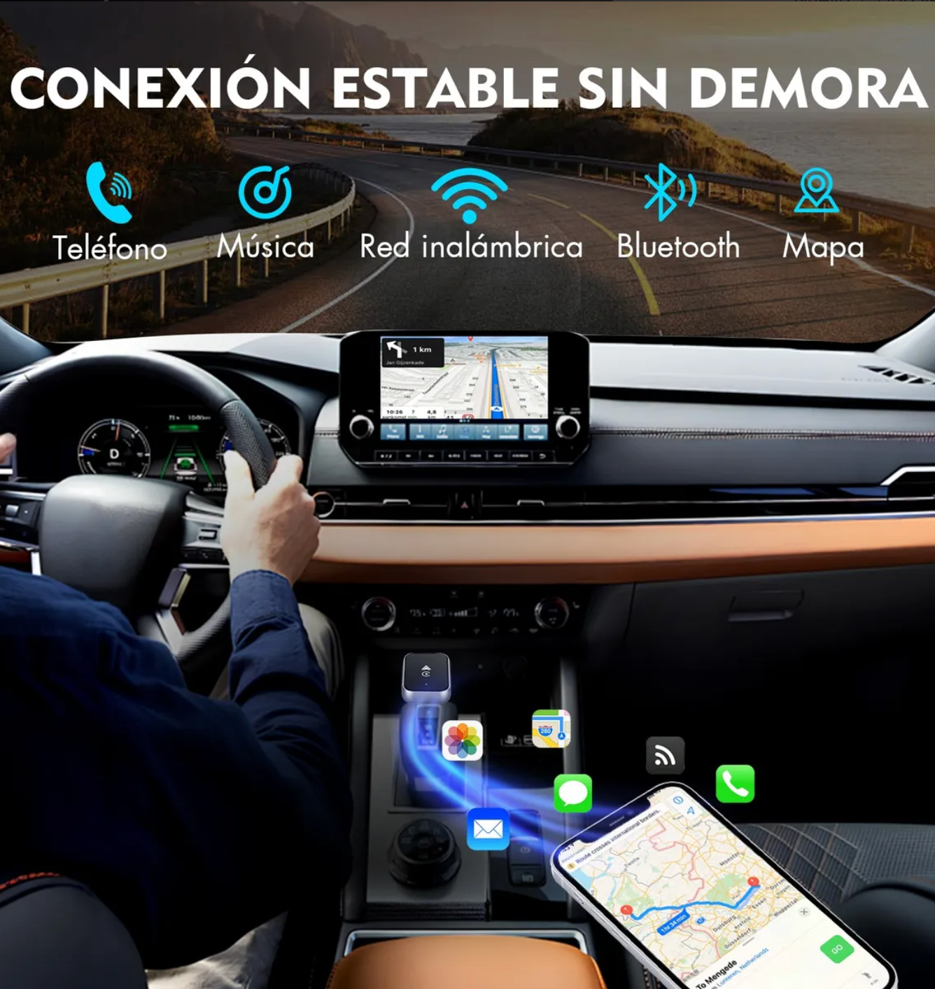 Adaptador Inalámbrico CarPlay Universa